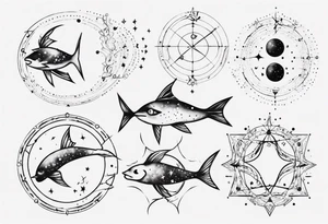pisces Constellation tattoo idea