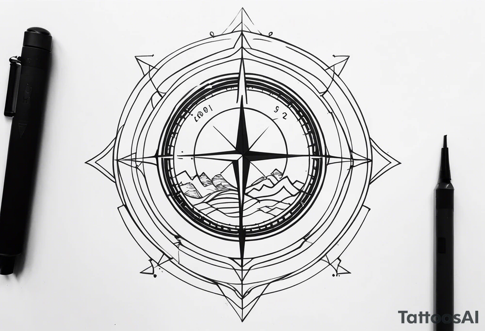 Coordinates tattoo idea