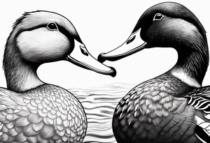 imprinting duck tattoo idea