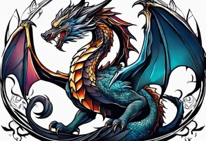 Wyvern tattoo idea