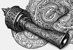Lighting hammer tattoo idea