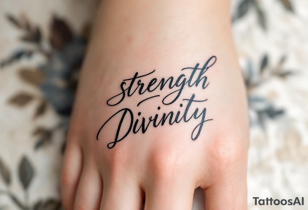 STRENGTH
DIVINITY tattoo idea