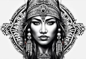 Cherokee Indian tribal tattoo idea