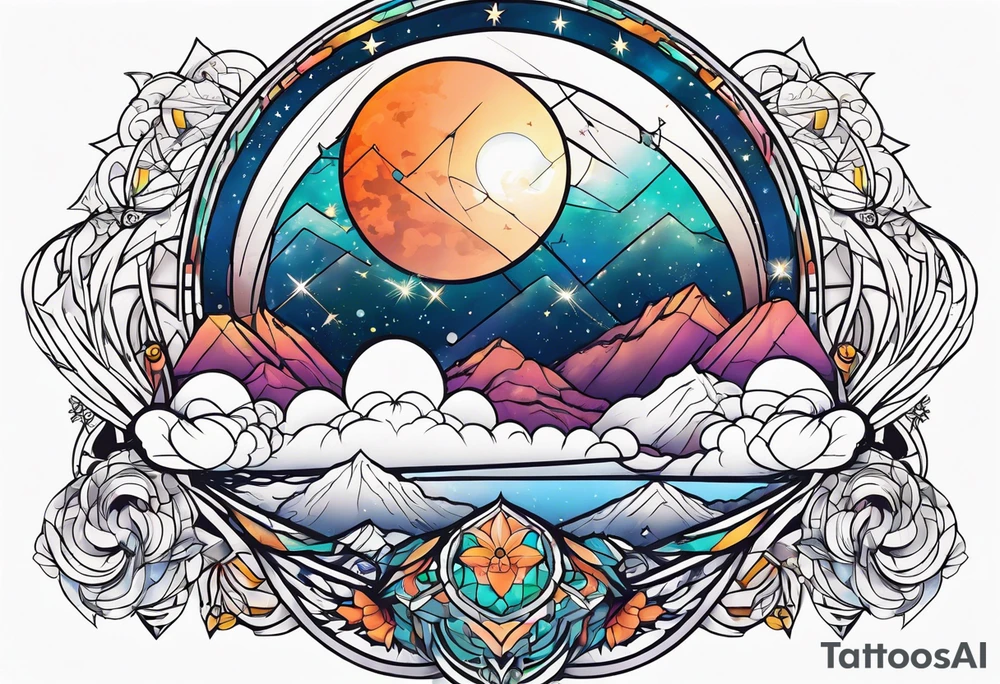 Celestial tattoo idea