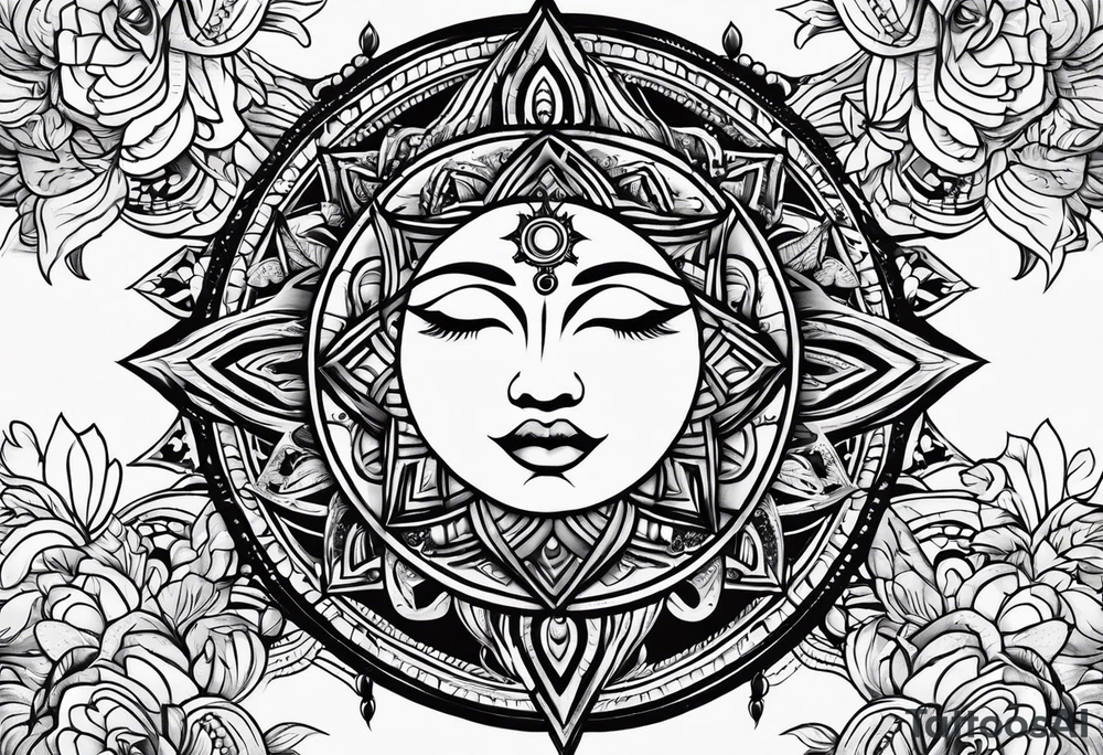 Sun tattoo idea