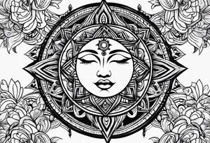 Sun tattoo idea
