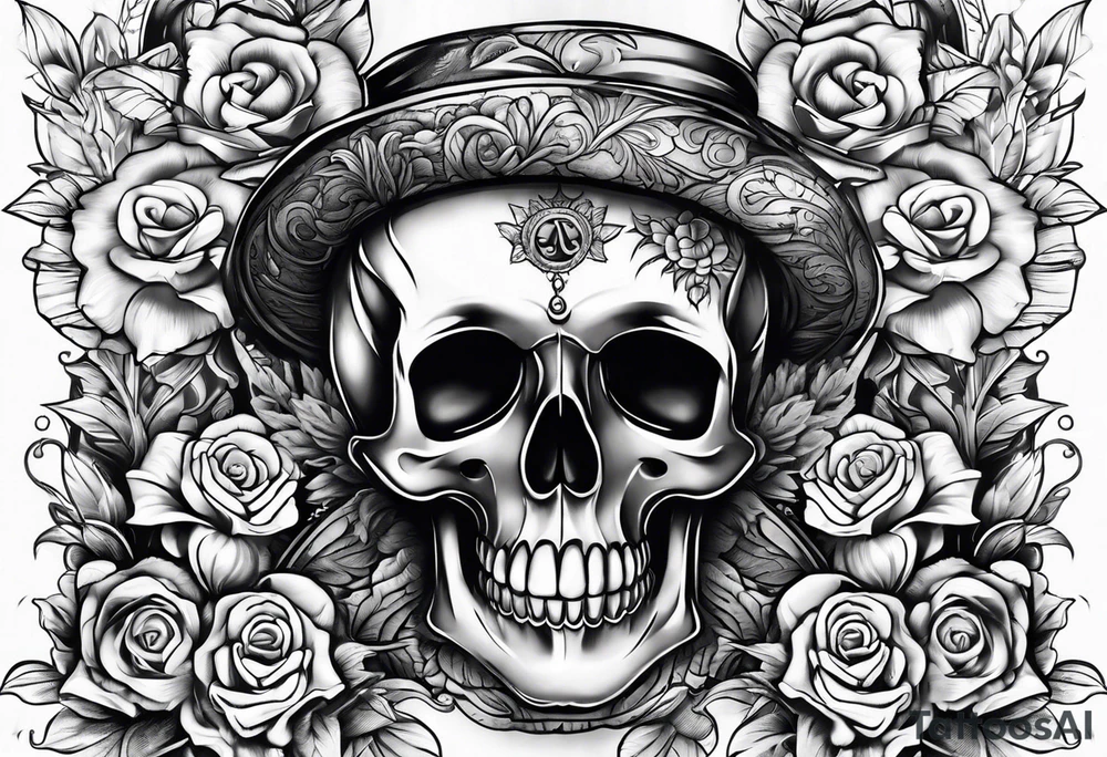 Memento mori sleeve tattoo design tattoo idea