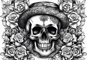 Memento mori sleeve tattoo design tattoo idea