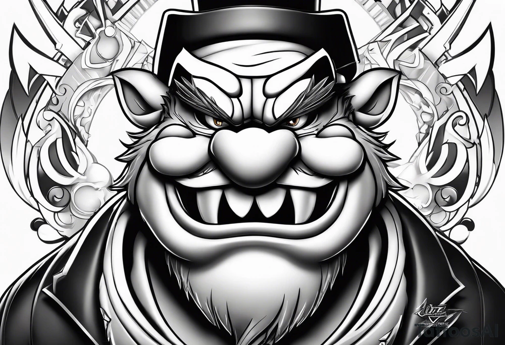 The looney tunes character taz tattoo idea