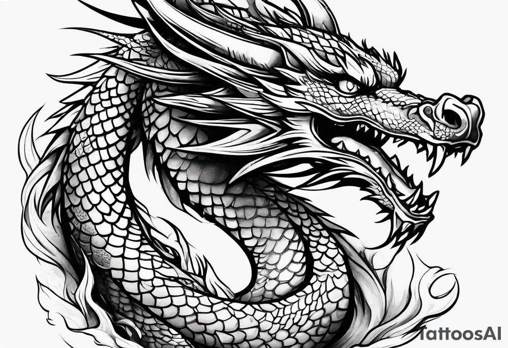 Dragon tattoo idea