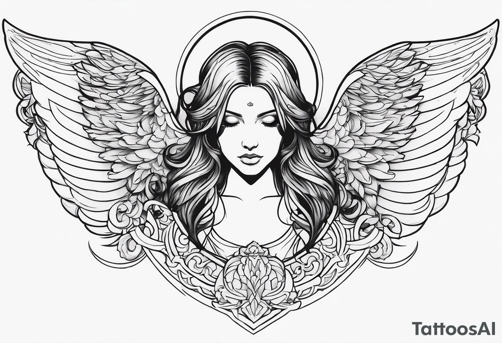 angel tattoo idea
