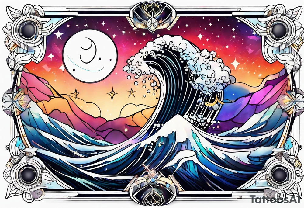 Galaxy tattoo idea