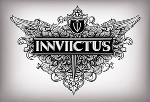 Invictus tattoo idea