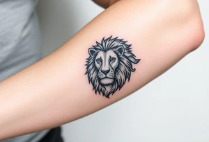 Fancy style "leo" start constilation birth
 sign lion tattoo idea
