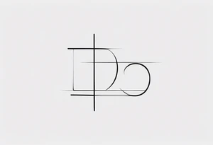 letter E tattoo idea