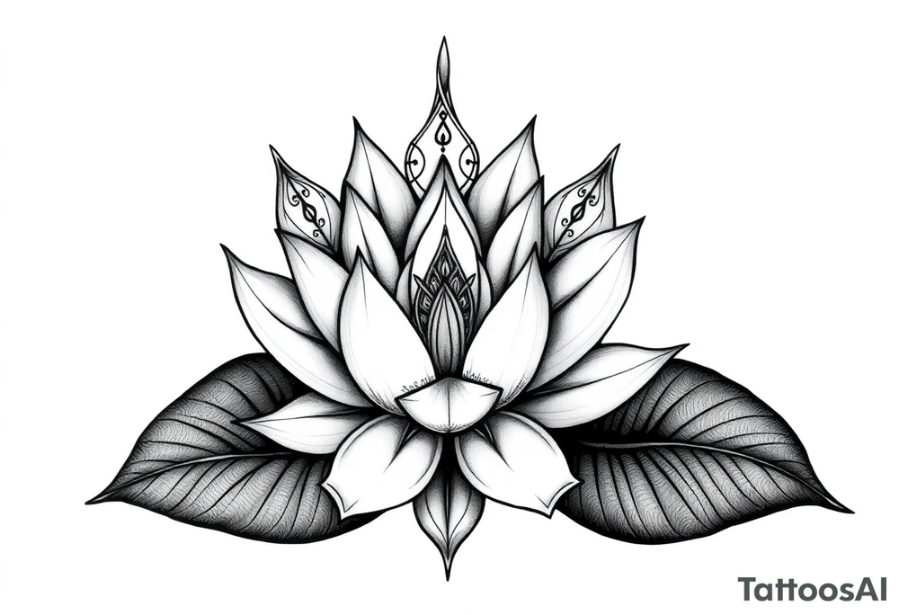 Water lily, earth, air, fire, water, tree, wiccan tattoo idea