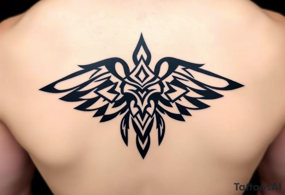 Native cherokee tribal for shoulder tattoo idea