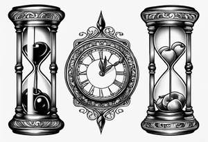 Cherry hourglass tattoo idea
