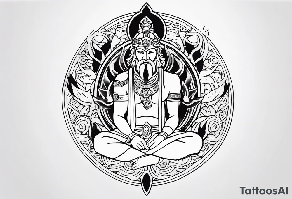 mythological gods tattoo idea