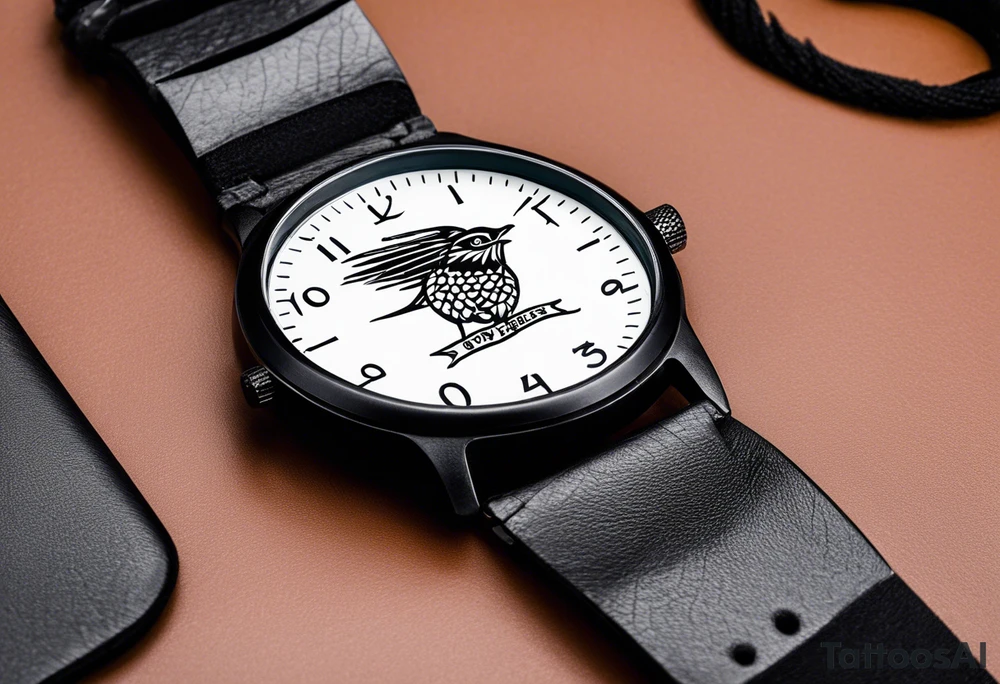 do your best translated to japanese
combined with a handwatch and a crow tattoo idea