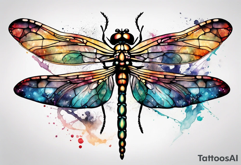 Dragonfly with infinity symbol tattoo idea