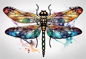 Dragonfly with infinity symbol tattoo idea