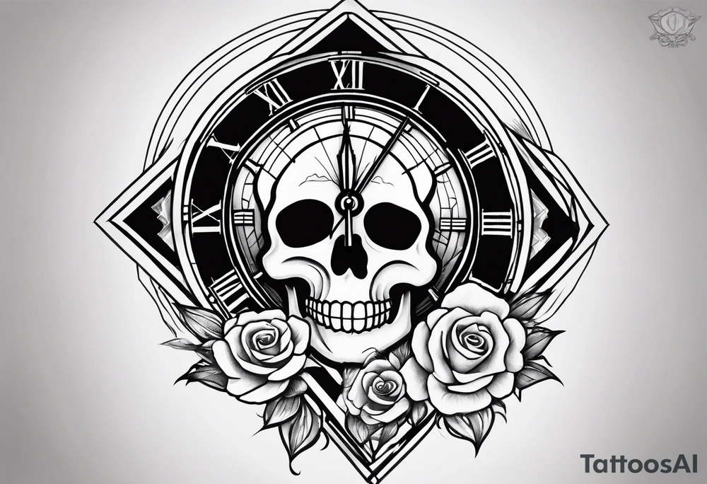Grateful dead 
clock tattoo idea