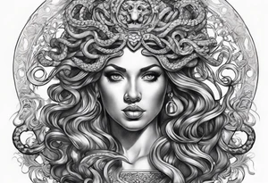 Medusa and the head of Perseo tattoo idea