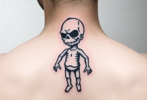 Voodoo pin doll that resembles Homer Simpson tattoo idea