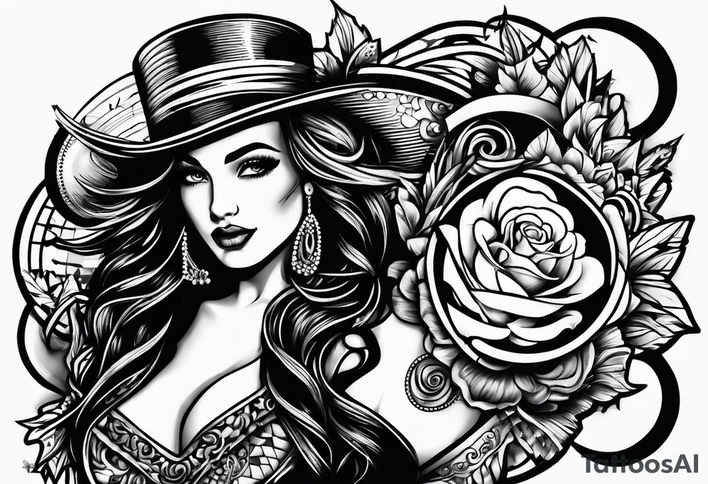 Rock a billy tattoo idea