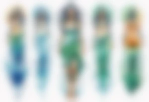 a water woman made out of water, standing on the shore tattoo idea