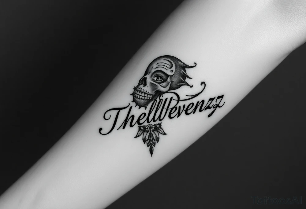 Combine the names rosela dashi and thellenze for a tattoo tattoo idea