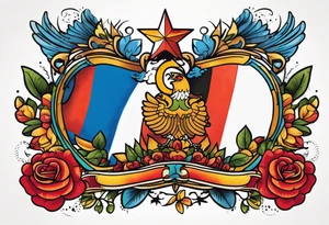 Russia Germany tattoo idea