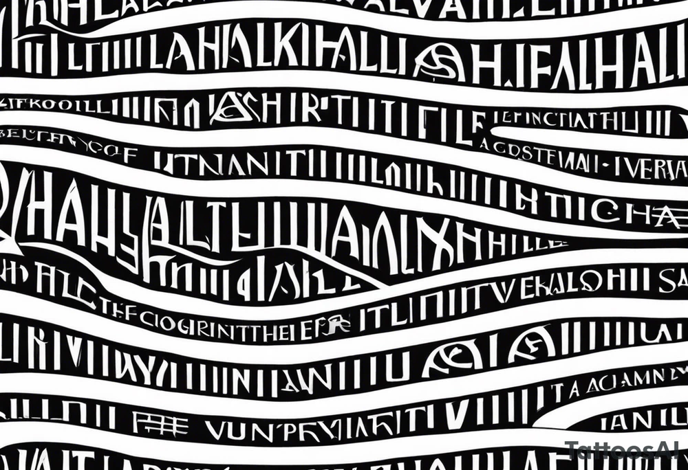 Valhalla stairs tattoo idea