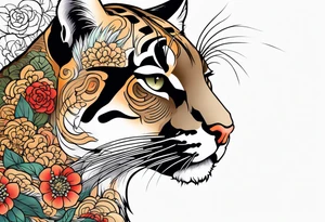 puma stalking tattoo idea