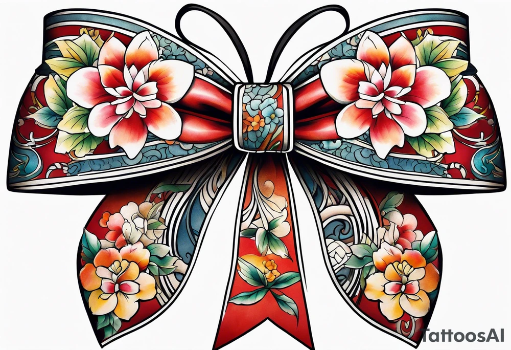 Sexy bows tattoo idea