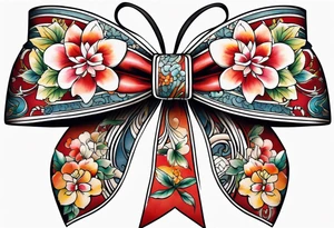 Sexy bows tattoo idea