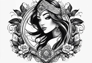 spiritual feminine tattoo for sleeve tattoo idea