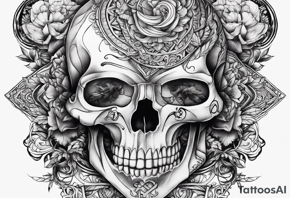 Infinito con diseño de ritmos cardiacos tattoo idea
