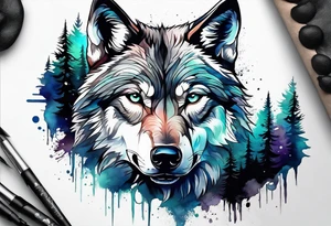 Mountains
Wolf
Forest tattoo idea
