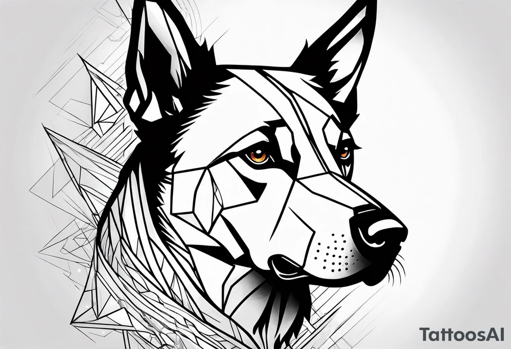 Savage dog tattoo idea