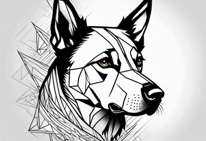 Savage dog tattoo idea