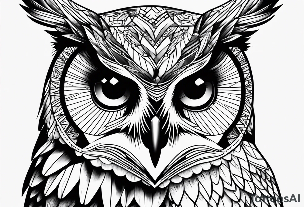 Mom and baby owl tattoo idea