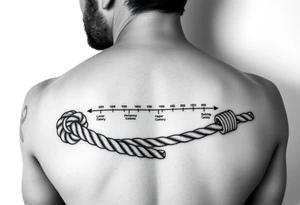 Rope timeline band life events after meeting my wife tattoo idea
