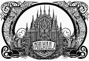 Valhalla steps gates tattoo idea