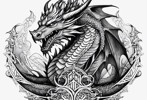 Valhalla friendly 
dragon tattoo idea