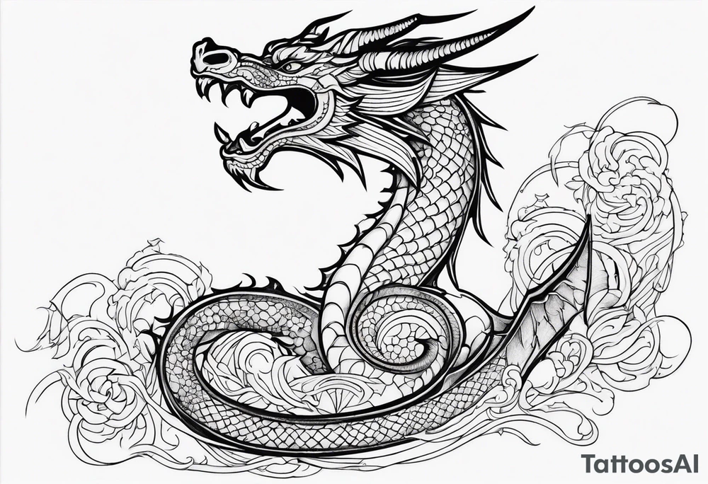 Dragon tattoo idea