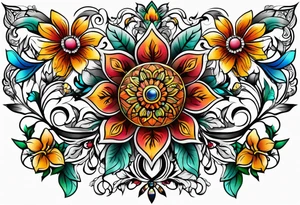 Ukrainian ornament tattoo idea