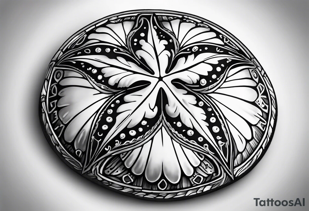 sand dollar tattoo idea