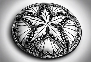 sand dollar tattoo idea